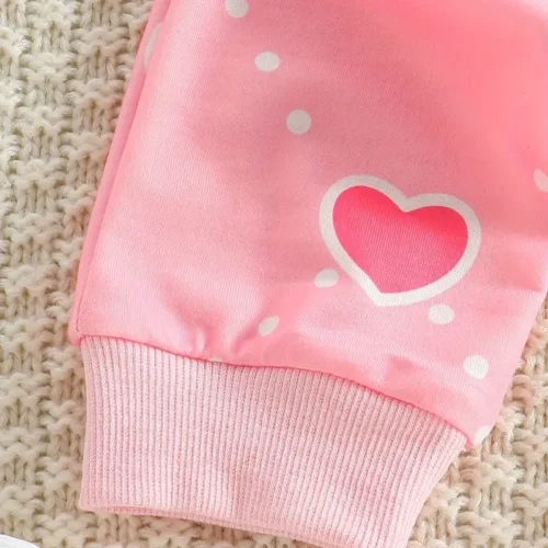 Toddler Girls Heart Print Suit - Image 6