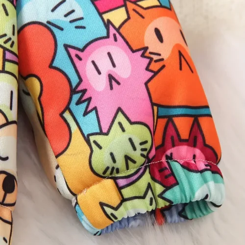 Baby Boy One Piece Hooded Fleece Jacket - Image 3