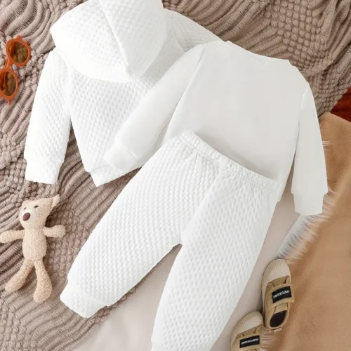 Cute 3pcs Baby Boys Minimalist Graphic Outfits - Image 3