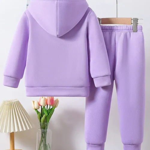 Cozy Two-Piece Fleece Set for Girls - Image 5