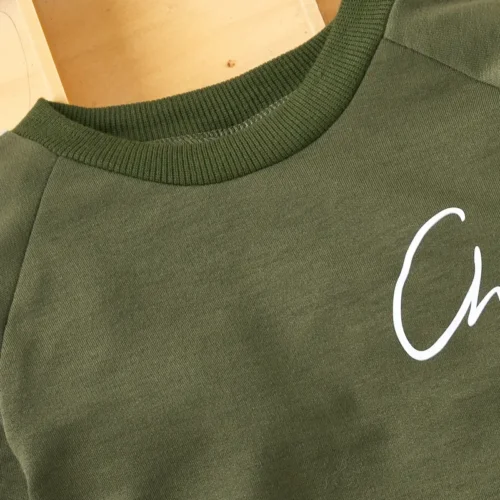 Stylish Toddler Boy's 2pcs Sweatshirt & Sweatpants Set - Image 3