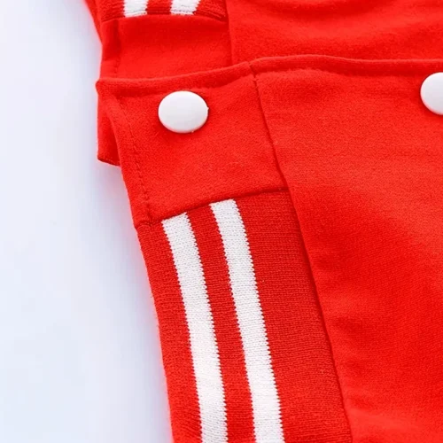 Boy's Letter Print Baseball Suit - Image 4