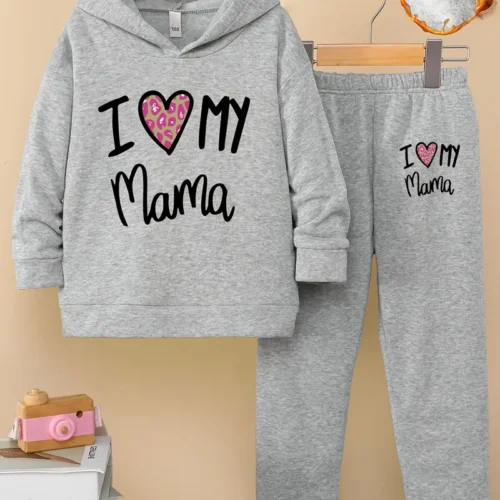 Girls' 2-Piece Autumn/Winter Comfy Hoodie - Image 3