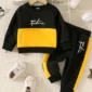 Soft 2pcs Winter Sweatshirt And Trousers Set