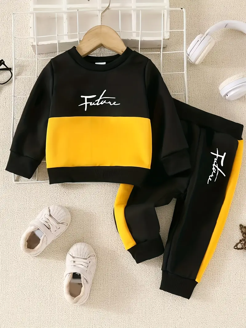 Soft 2pcs Winter Sweatshirt And Trousers Set