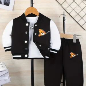 Boys' Casual Cartoon Winter Outfit