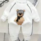 Cute 2pcs Bear Cartoon Print Outfit