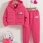 Girls' Snug Fleece Hoodie and Jogger Set