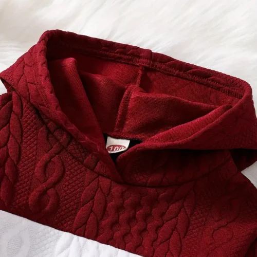 Boy's 2-Piece Casual Hoodie Knit Set - Image 9