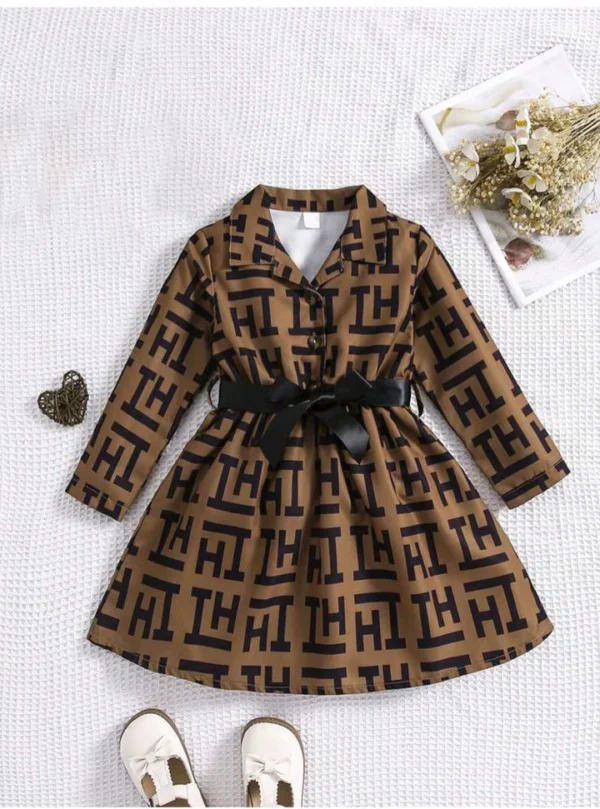 Brown Charm Stylish Frock