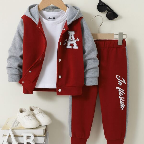 B1 Maroon Baseball Tracksuit for Kids