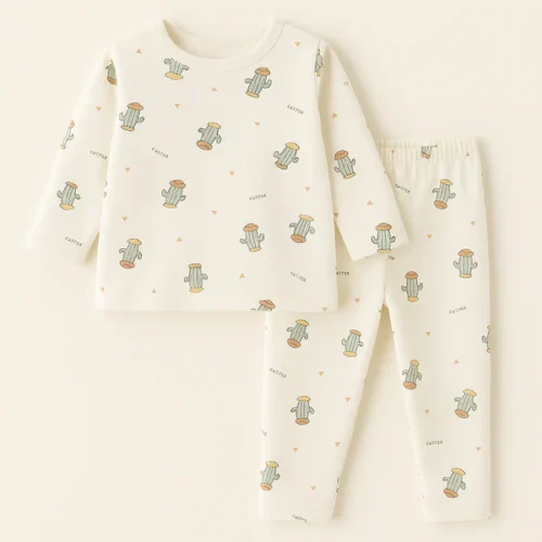 Cozy White Space Bear Baby PJ Set – Sunshine - Image 5