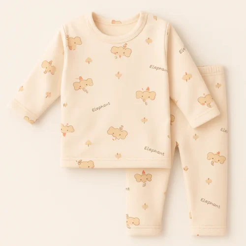 Cozy White Space Bear Baby PJ Set – Sunshine - Image 7