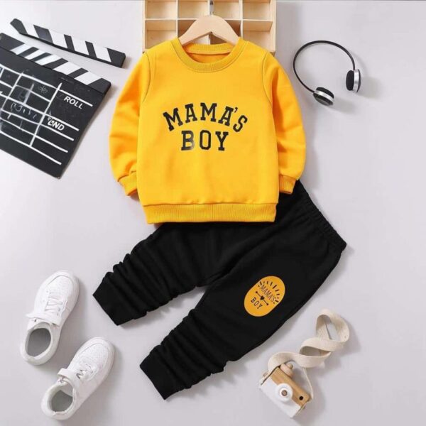 Boy-Contrast-Tracksuit-800x800 Kids Sweatshirt tracksuit Set with Mama Boy Print