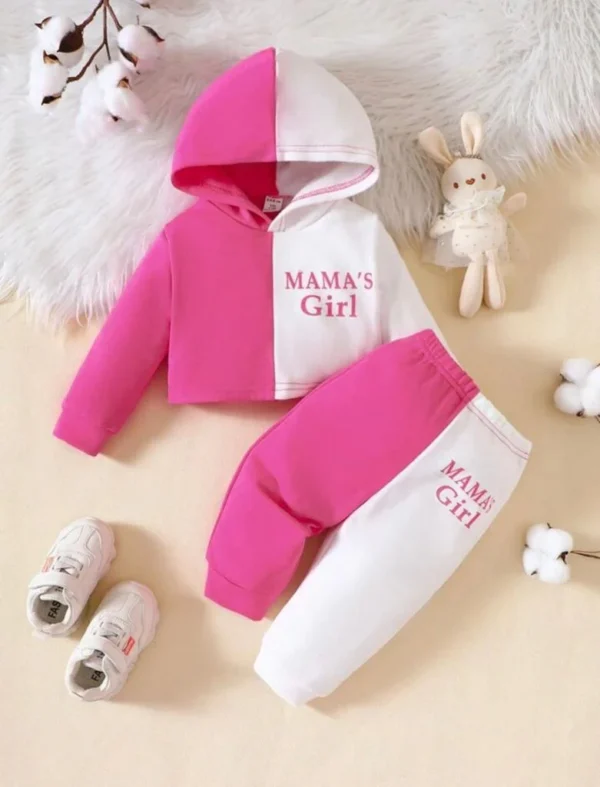 IMG-20230801-WA0184 Mama’s Girl Pink Contrast Plush Hoodie Set