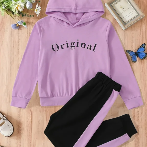 IMG-9156 Plush Original Lilac Hoodie & Pants for little girls