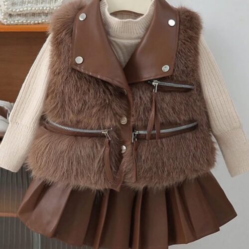 Baby Girls 3-Piece Outfit – Top, Bottom & Skirt Set - Image 4