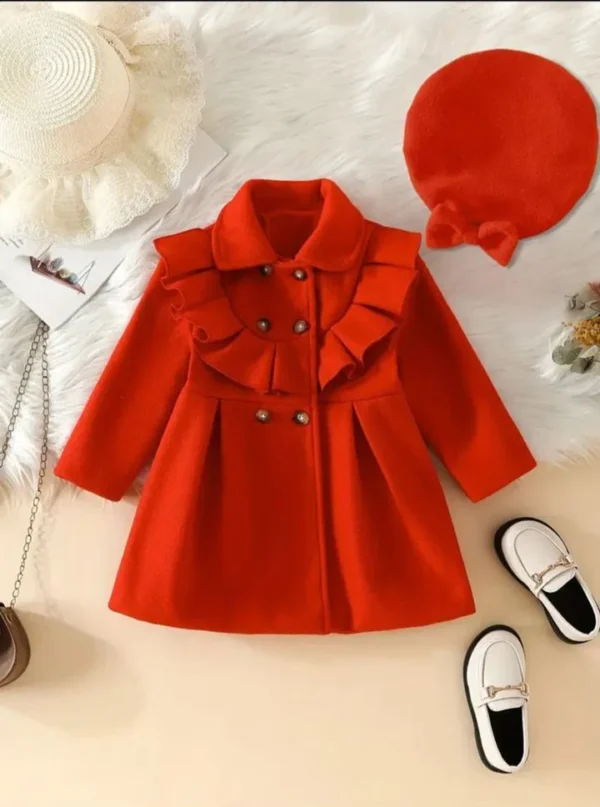 Little Royal Warm Red Winter Coat