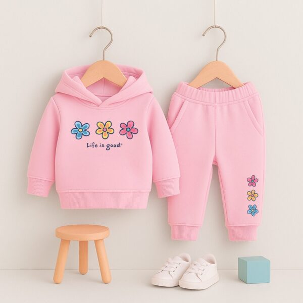 g2 Chic Blossom Printed Pink Tracksuit.