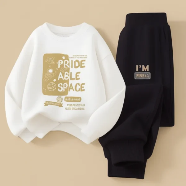 Vibrant Pride Able Space Graphic Sweatshirt & Tracksuit for Kids