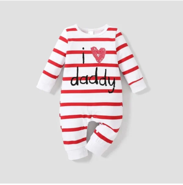 rn-image_picker_lib_temp_358f021a-d37e-4970-9f3d-d41ccaacd2ef I Love Daddy: White Plush Printed Romper