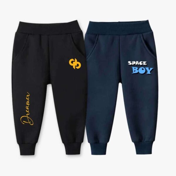 Kids’ 2-Pack Dreamer Space Graphic Fleece Joggers