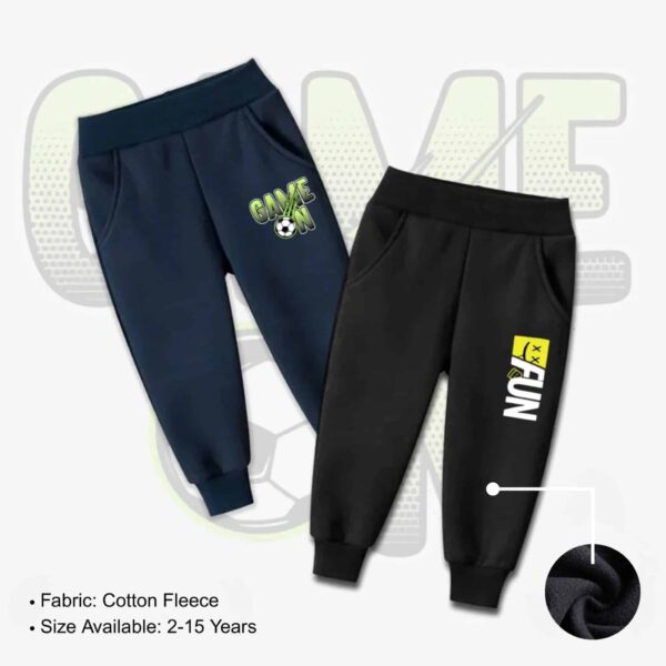 Set of 2 Game On Fun Printed Fleece Sweatpants