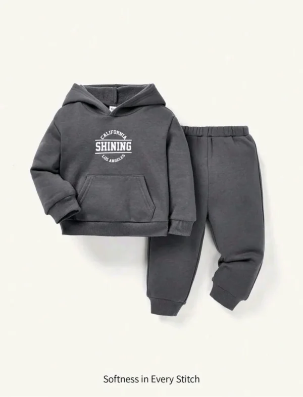 Cozy Hoodie and Trouser– Shining in Charcoal Grey