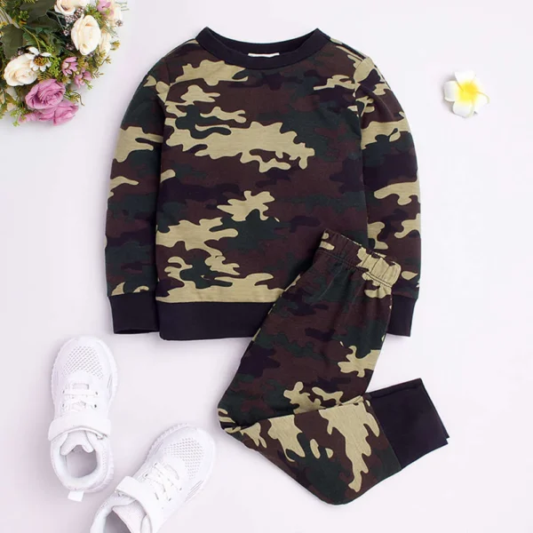 Snuggle in Style – Green Camo Plush Outfit