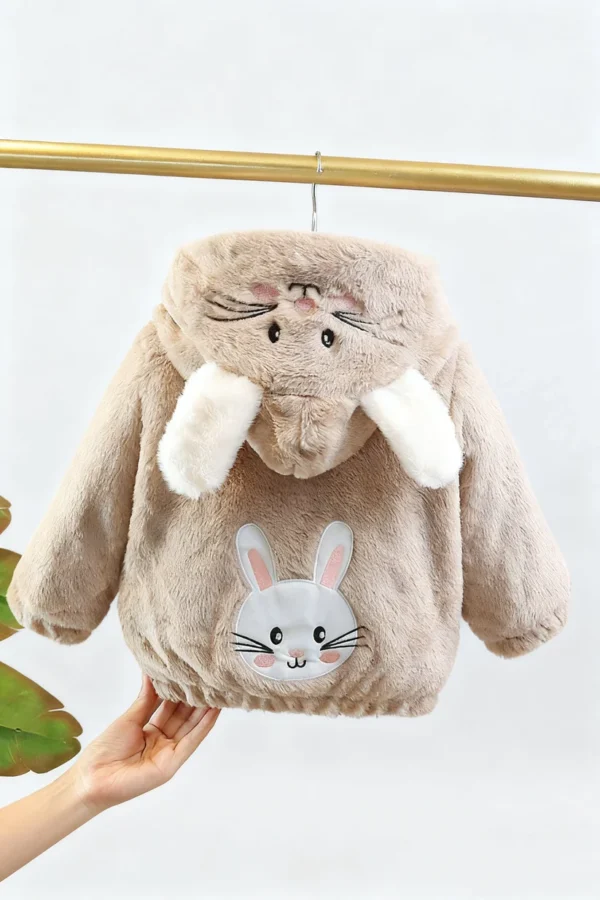 Brown Bunny Winter Coat Baby Girls