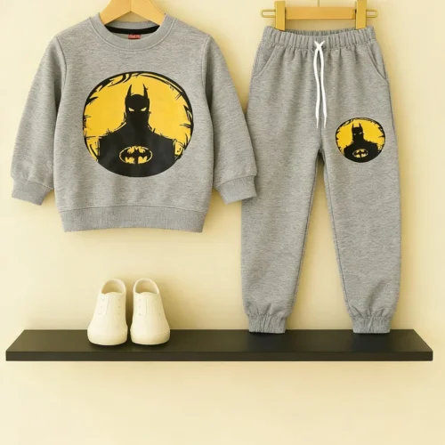 Batman Printed Grey Boys’ Tracksuit