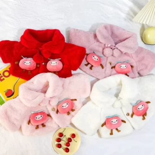 3D Apple Baby Girls’ Winter Cape - Image 3